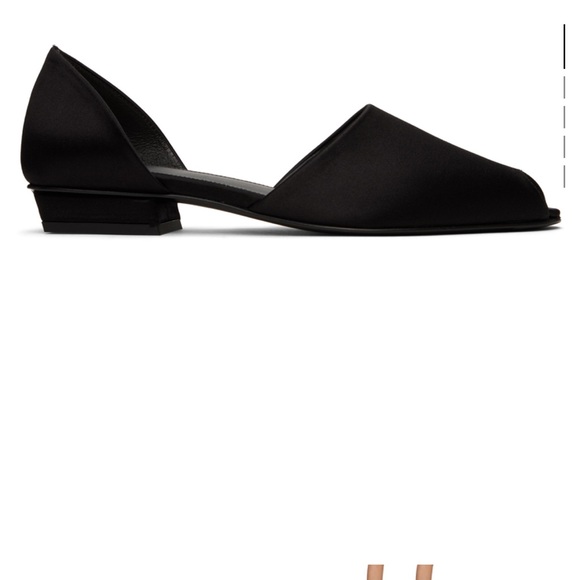 TOTEME beautiful satin peep toe flats, size 38 - Picture 6 of 6